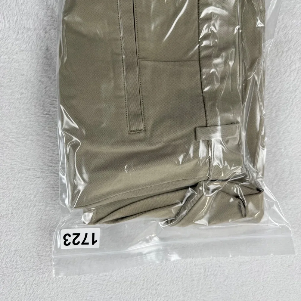 Banana Republic Gavin Chino Pants Mens 35x32 Khaki Tan Straight Leg 100% Cotton